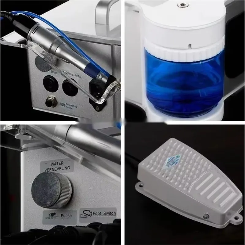 Profesjonalna maszynka kosmetyczna STLF 2025, frezarka podologiczna z rozpylaczem wody, elektryczna, przenośna polerka do paznokci do manicure i zdobienia paznokci, 35000 obr./min.