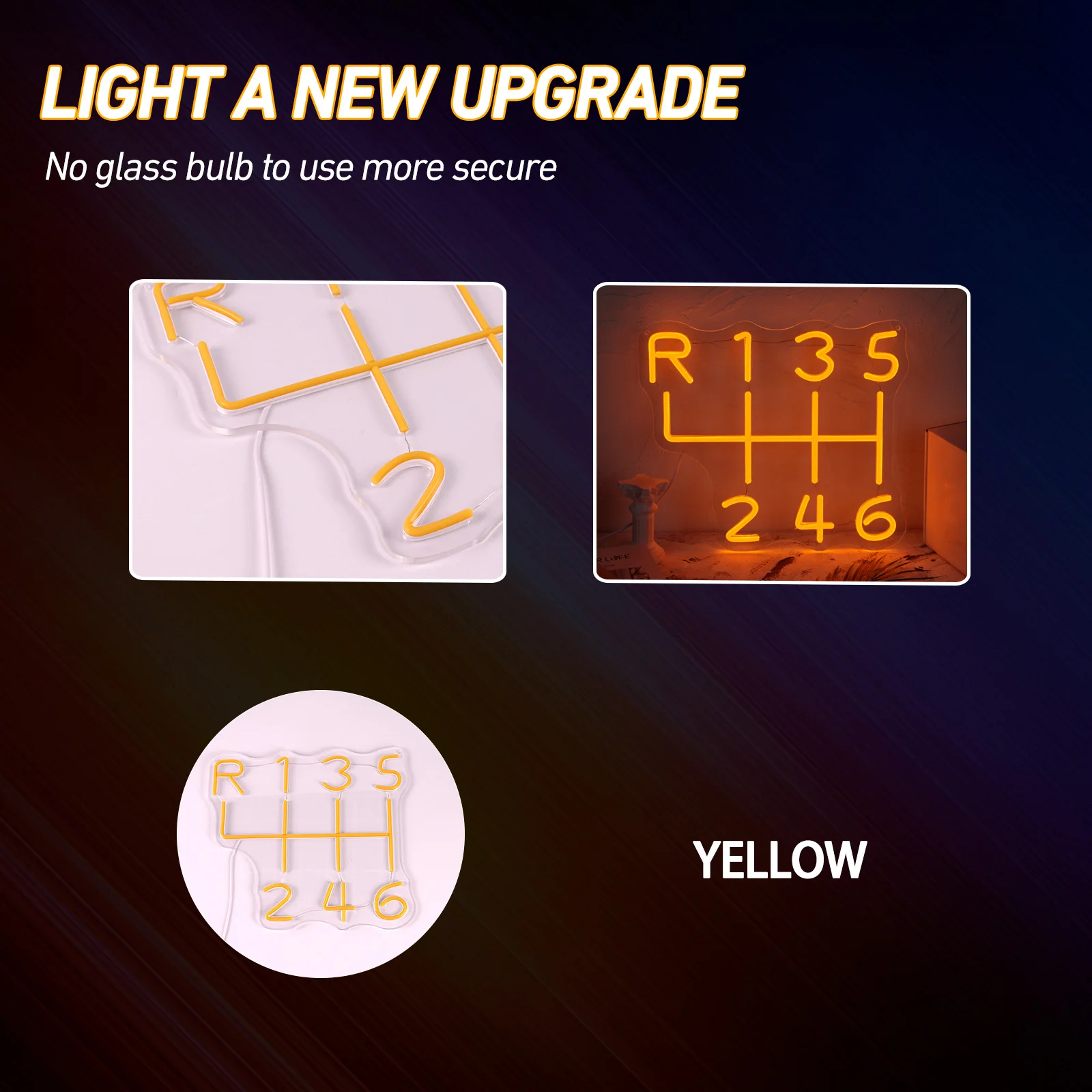 Car Gearbox Neon Sign Gearbox Neon Sign Speed Gear Neon Sign Automotive Neon Sign Garage Neon Sign Garage Led Sign Gift