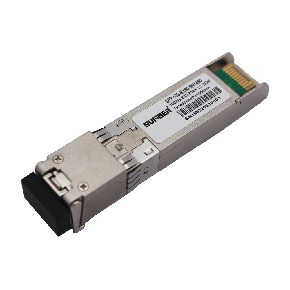 10G SFP+ ZR 80km 10Gbps Simplex WDM 1490nm/1550nm 80km LC compatible with Juniper/ZTE