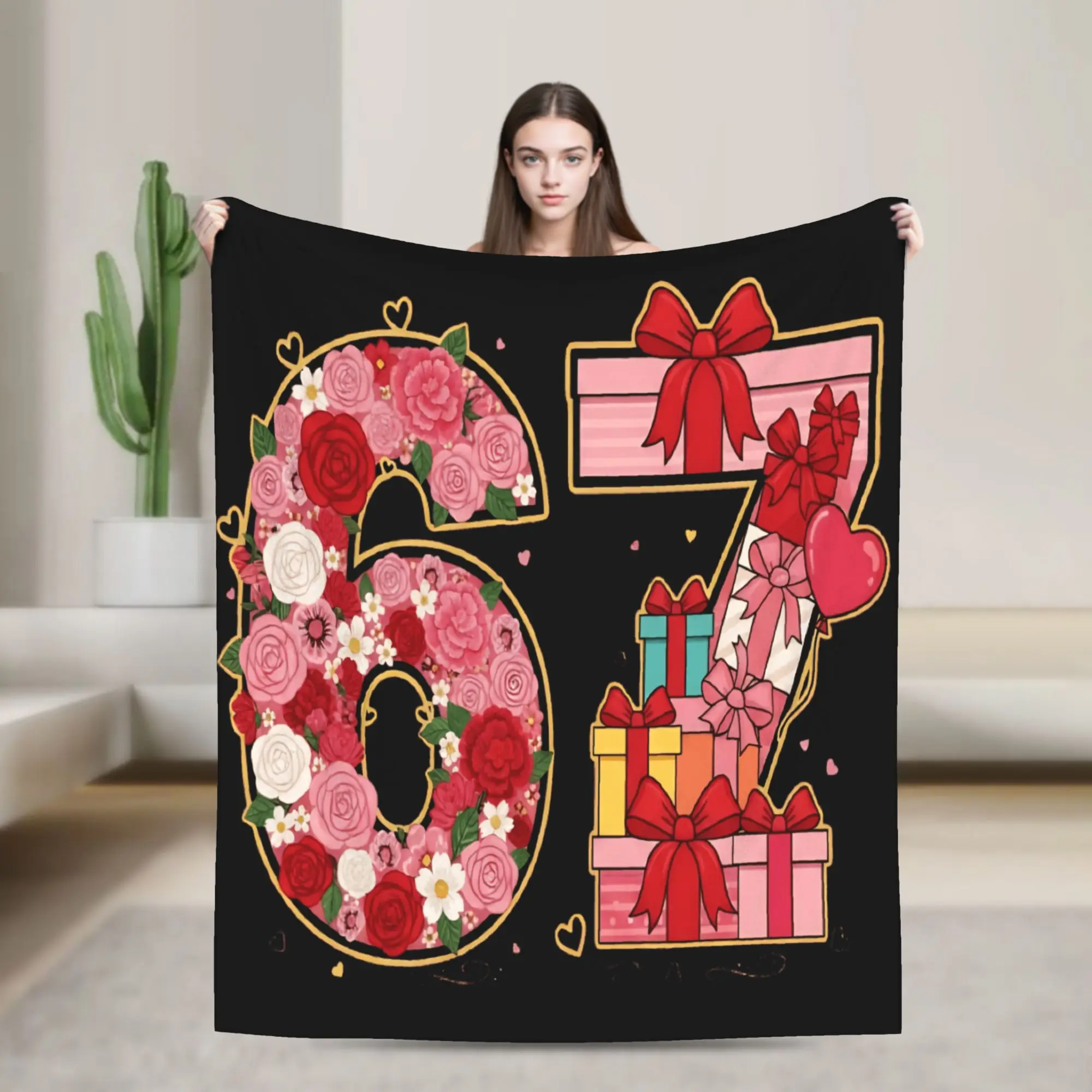 

67 Six Seven Meme Mom 67 Meme Plush Blanket Kids Adult Flannel Throw Blanket For Couch Bed Super Warm Bedspread Gift Idea