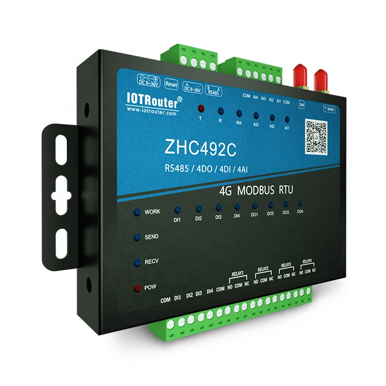 

ZHC492C CAT-1 Input Output Module IOT Modbus RTU with GPS