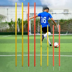 4PC Soccer Training Marker Football Sign Poles Agility Marker Drop Resistant Obstacle Bar Basketball Soccer Training Sports Tool