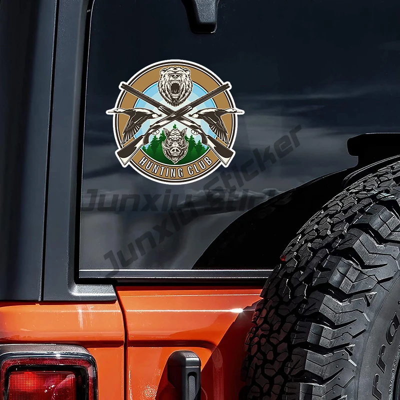 

Наклейка На Авто Hunting Club Охотник Car Sticker Waterproof Decal Car Accessories Decor Decor
