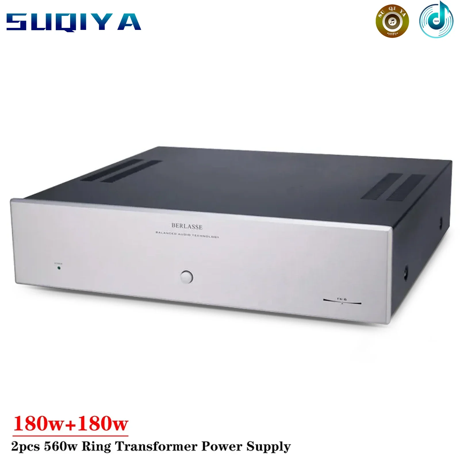 180w*2 2-channel Power Amplifier Transistor Amplifier High Power Can Be Matched with Various Preamplifier HIFI Amplifier Audio