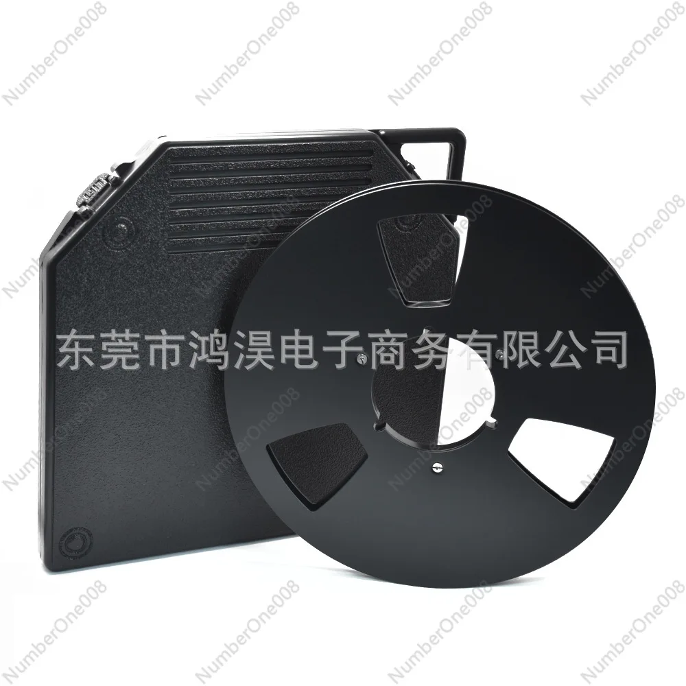 10 Inch Reel to Reel Tape Storage Box, Plastic Case for Open Reel with Label and Handle