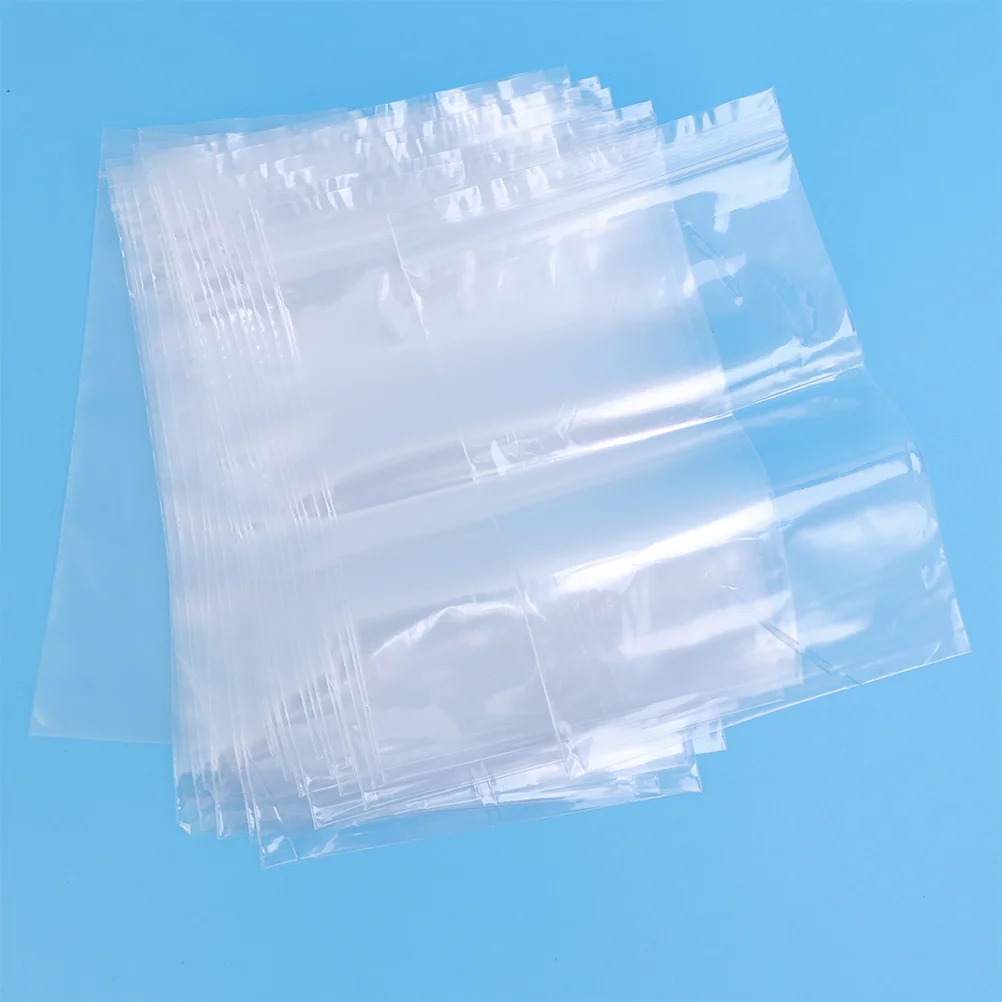 200pcs Transparent PE Food Sealing Bag Sealed Storage Bag Food Storage Pouches Packing Bag (Transparent 6x9cm)