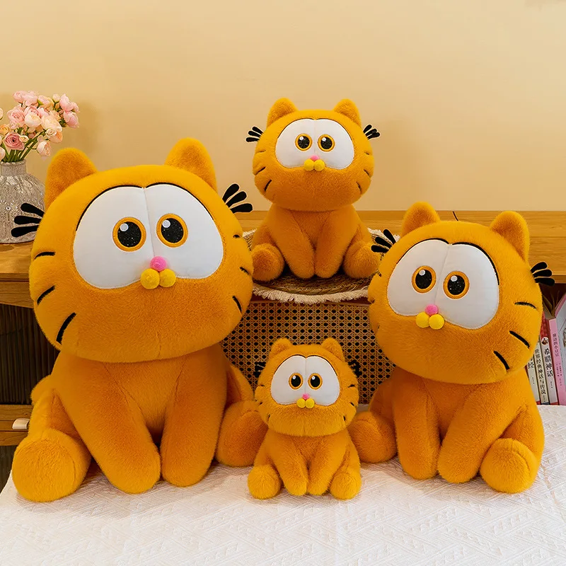 Mainan boneka Garfield lucu baru boneka anak-anak lembut Garfield boneka kain mewah dekorasi kamar Kawaii ulang tahun