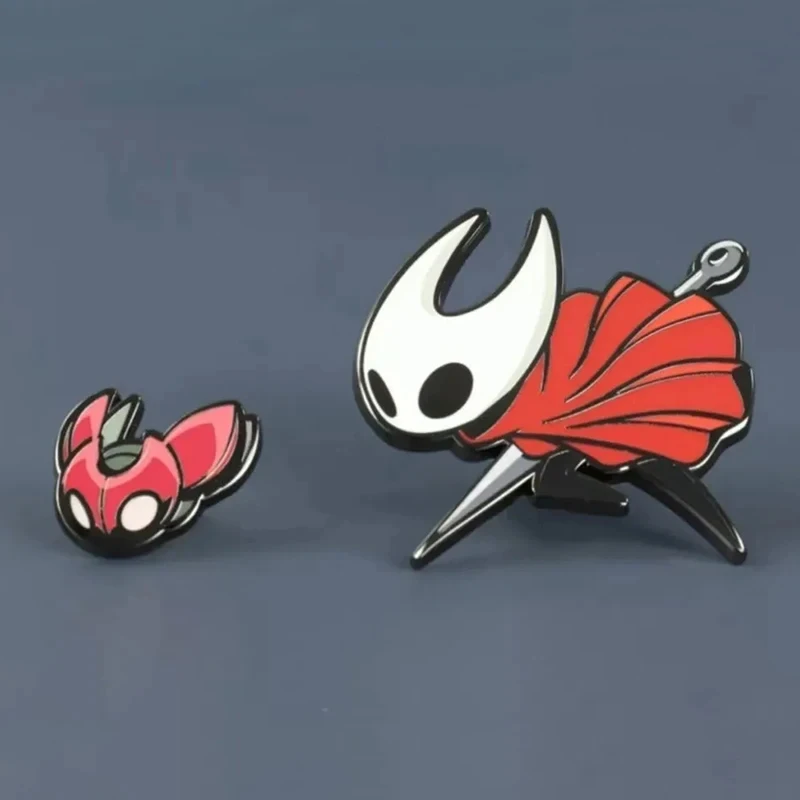 لعبة جوفاء فارس Silksong الدبور تأثيري بروش الكرتون شارة معدنية مجموعة ظهره زي دبوس الدعامة الطرف #2