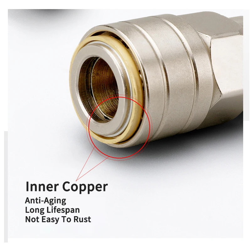 High Quality C Type Pneumatic Quick Connector Self-Locking Tube Air Compressor Pump Accessories Tool One-hand operation