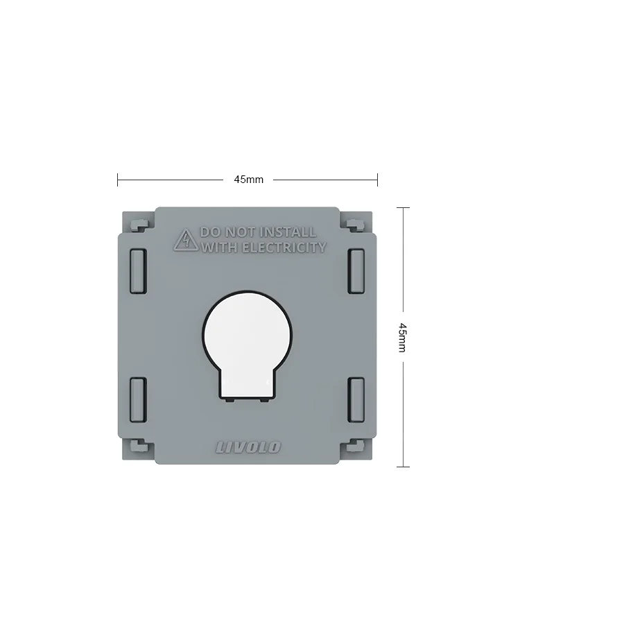 New Livolo EU Standard Dimmer Switch Without Glass Panel, AC 220~250V,Wall Light Touch Dimmer Switch, DIY VL-C701D for LED Light