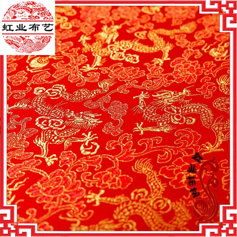 

Nylon dragon brocade silk satin handicrafts fabric box packaging calligraphy and painting mounting cloth