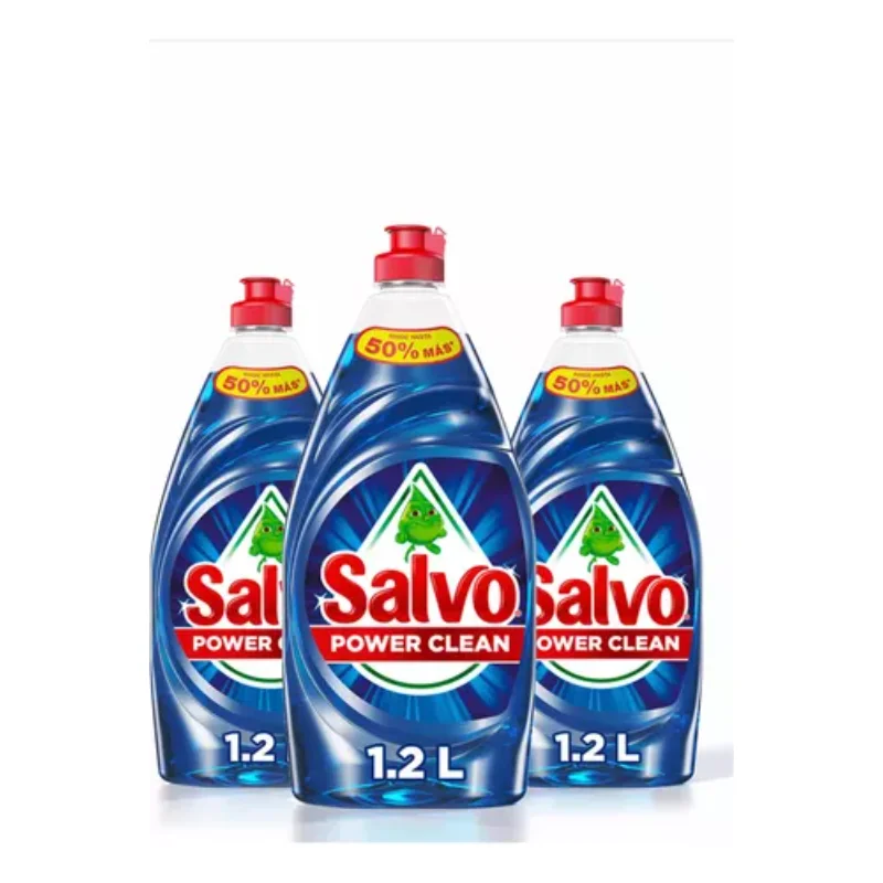 Savor Power  liquid detergent Lavatrastes 1.2L 3 packs detergent cleaning products