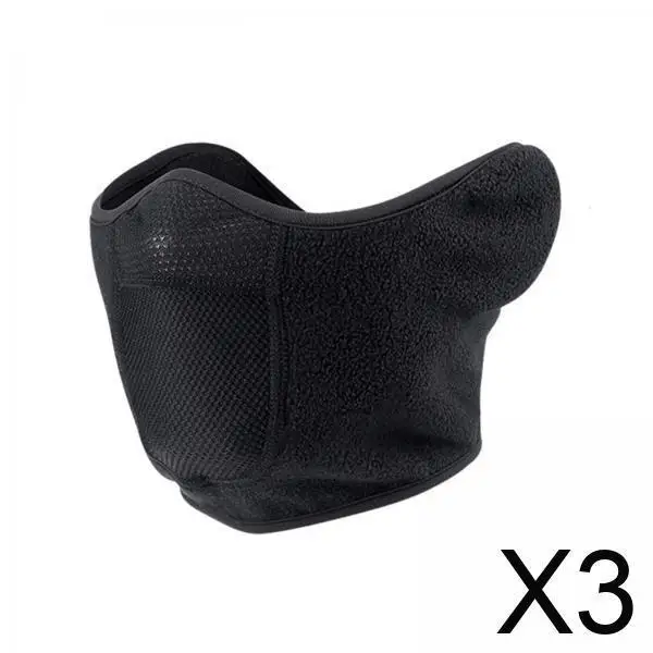 

Unisex Winter Half Face Mask Windproof Thermal Polyester Comfortable Breathable Face Cover for Skiing Cycling Hiking