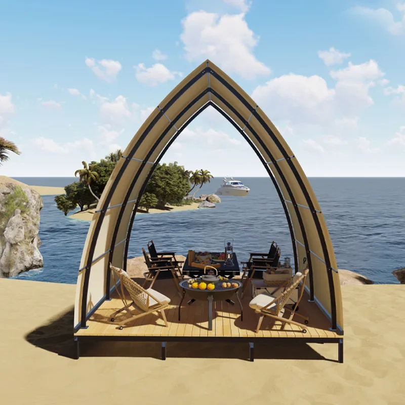 type light luxury hotel tent camping outdoor single-layer restaurant tent thickened outdoor tent canopy camping