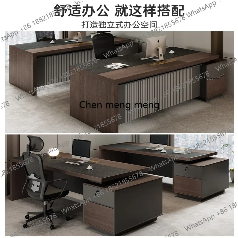 نموذج جديد لرئيس المتجر، أثاث مكتب الرئيس البسيط والحديث، طاولة المشرف الفاخرة للمدير من الدرجة الكبيرة