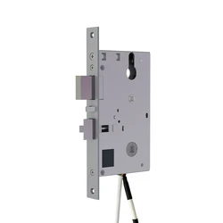 Smaller Electronic Mute ANSI Door Lock Body Mortise for thin wooden doors