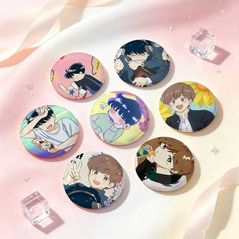 Cute Anime Go For It Nakamura Badges Button Round Creative Pin Brooch Badge Bag Decor Accessories Fans Collect Friends Gifts