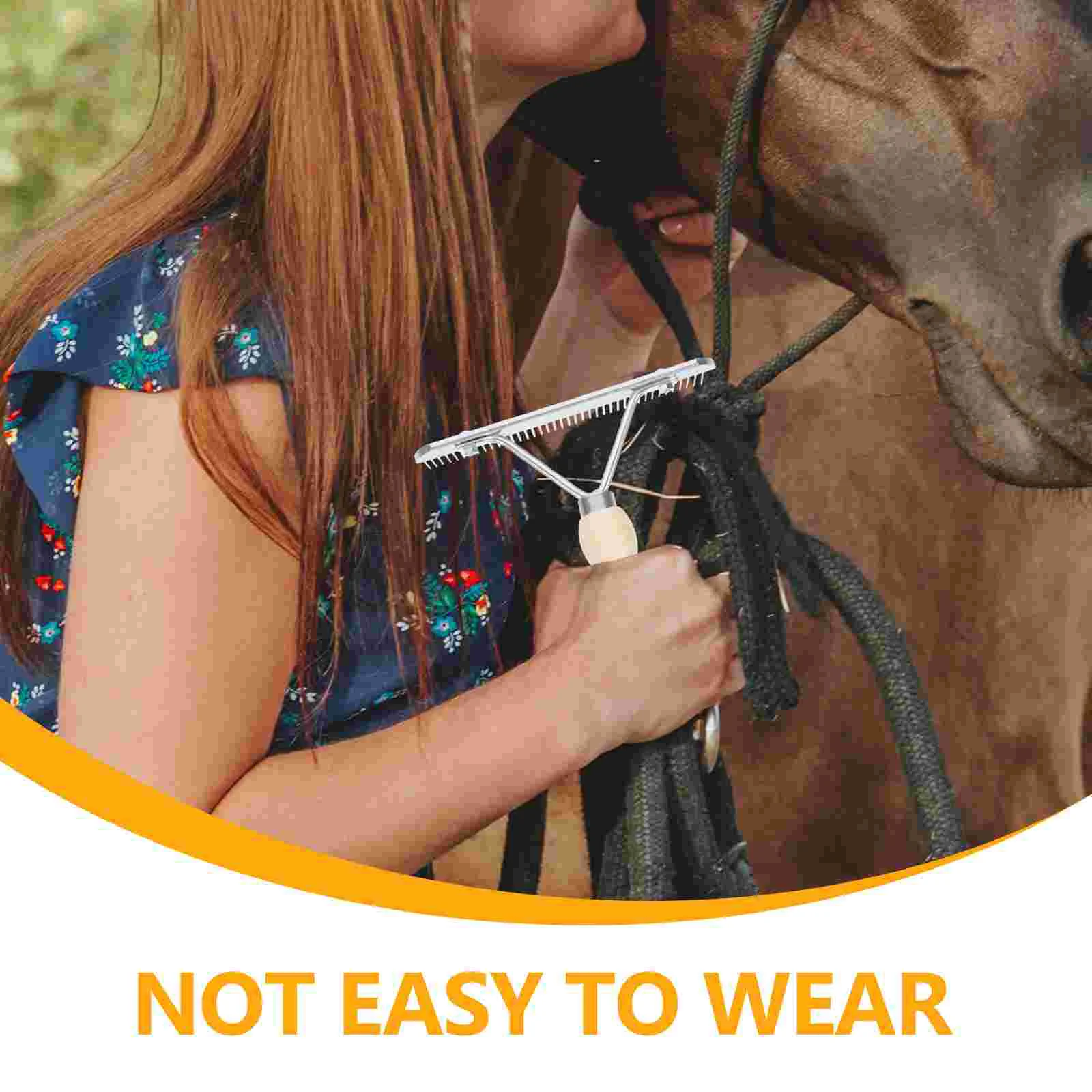Horse Nail Rake Comb Cleaning Brush Fur Undercoat Pet Hair Dematting Grooming Supplies Supply Tool
