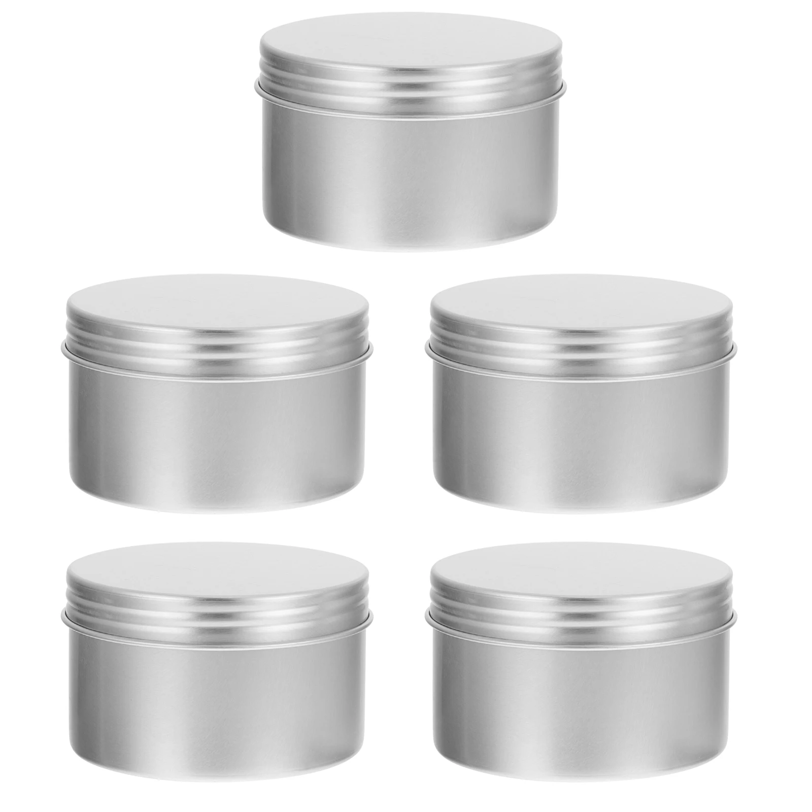 

5pcs C Jars Tins Storage Empty Tea Party Tins Box Christmas Party Craft ganizing Beads Coins Cosmetics Gifts