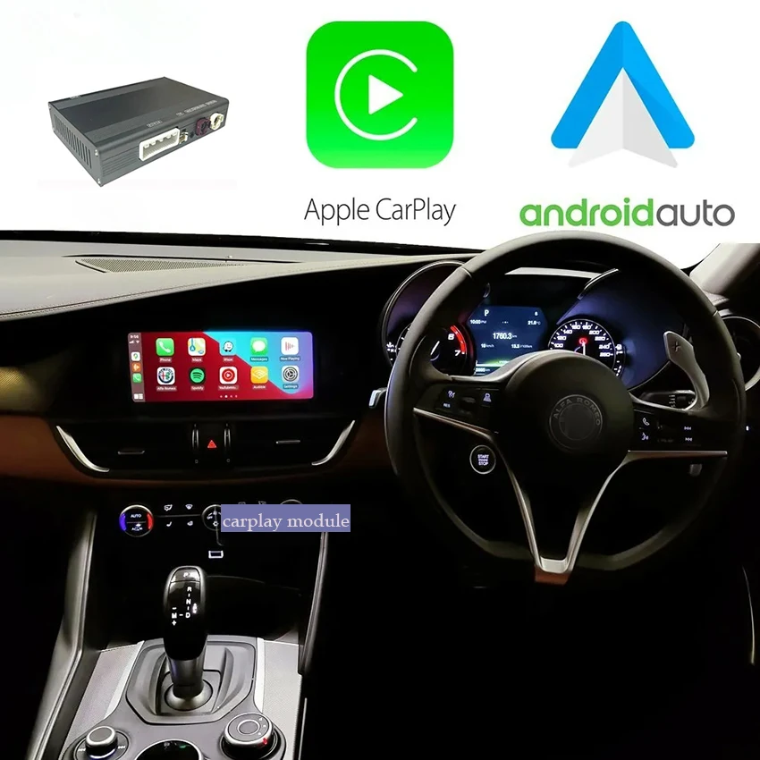 

Original Screen Upgrade Wireless Apple CarPlay Android Auto Module for Alfa Romeo Giulia and Stelvio 2014-2019