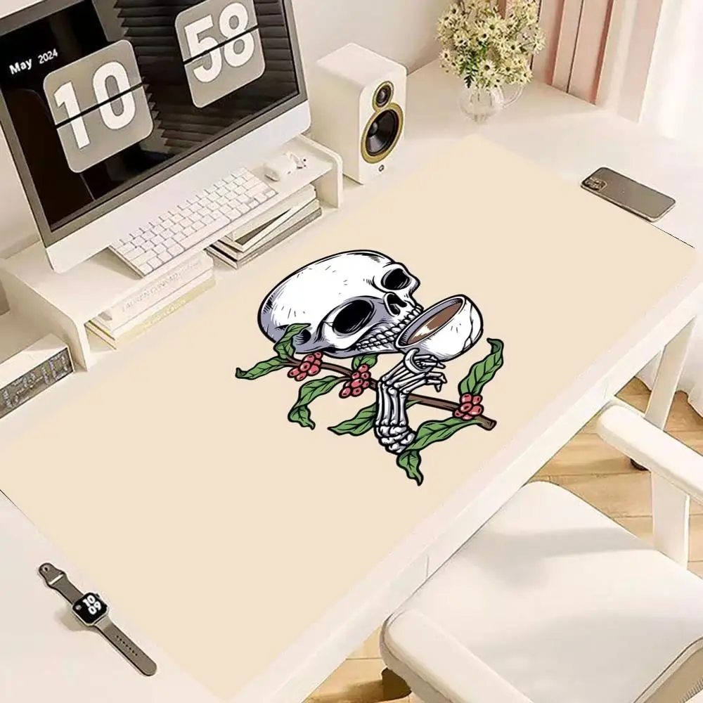 Tattoo Skeleton Skull Mouse Pads Large Size Game Card Pad For Laptop Games As Trendy Table Mat For Daily Practical Usage