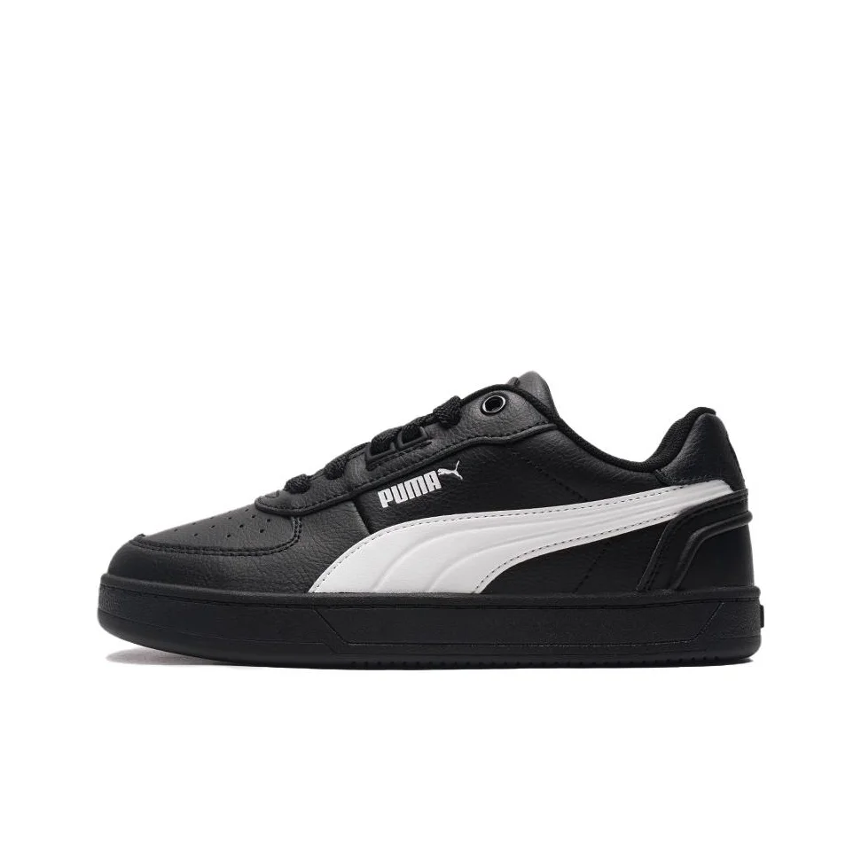 PUMA Caven 2.0 Split Cow Leather, Artificial Leather Breathable Low top Skateboard Shoes Men's Black 395016-23