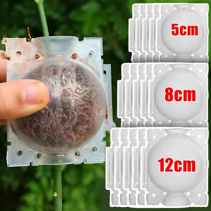 Air Layering Pods Plant Rooting Ball High Pressure Propagation Root Grow Box Graft Breeding Growing Case Planting Nursery Pot