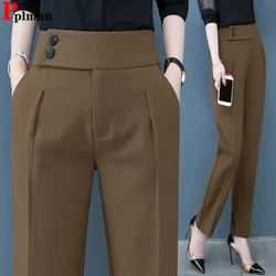 Herbst Winter verdicken lose Harems hosen Frauen lässig hohe Taille plus Samt Pantalones Schnee tragen warme Plüsch knöchel lange Calca neu