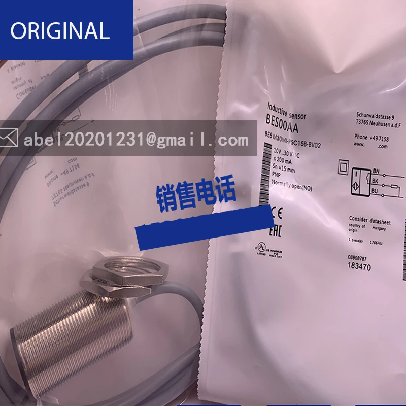 Sensor PNP normally open bes m30mi-psc10b-bv05