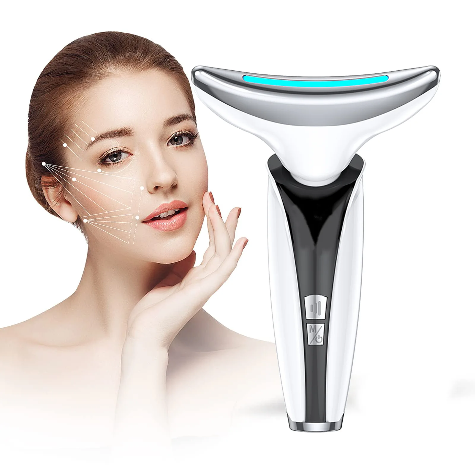 

Neckline Removal Method Neckline Cosmetology Instrument Facial Lift Tension Guide Ems Three-Light Mode Is Easy To Use