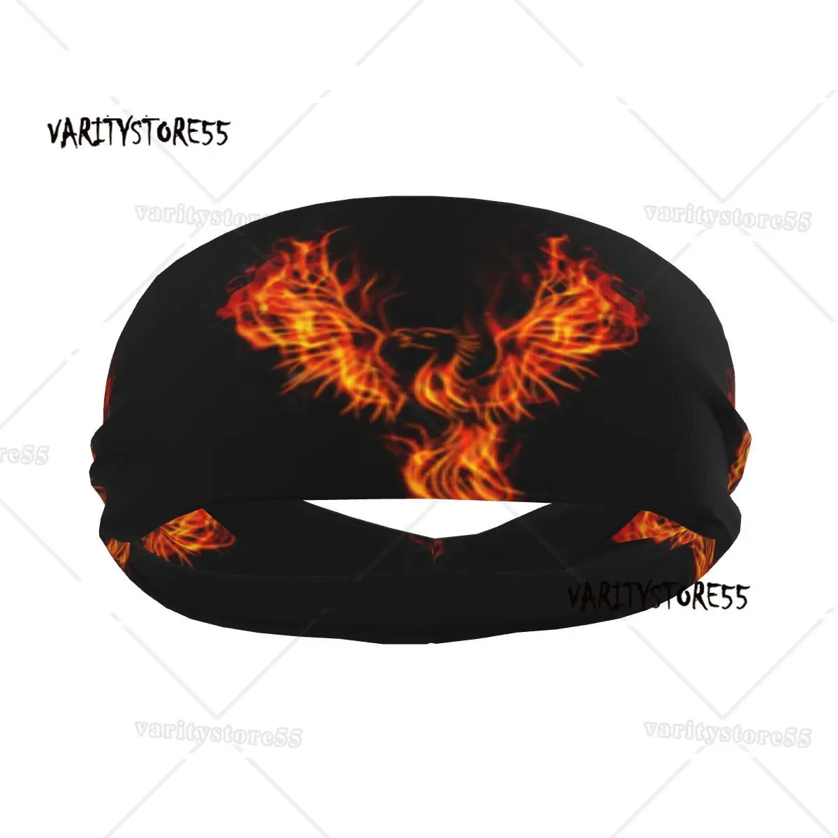 

Повязка на голову для занятий спортом, йогой, фитнесом, эластичная повязка на повязку для волос, эластичная повязка на голову, горящий феникс