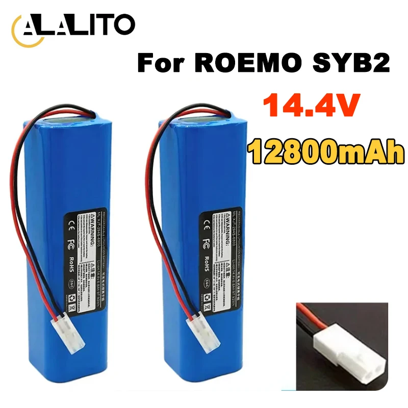 

2024 14,4 V 12800mAh 100% новая батарея INR18650 M26-4S2P для робота-пылесоса ROEMO SYB2