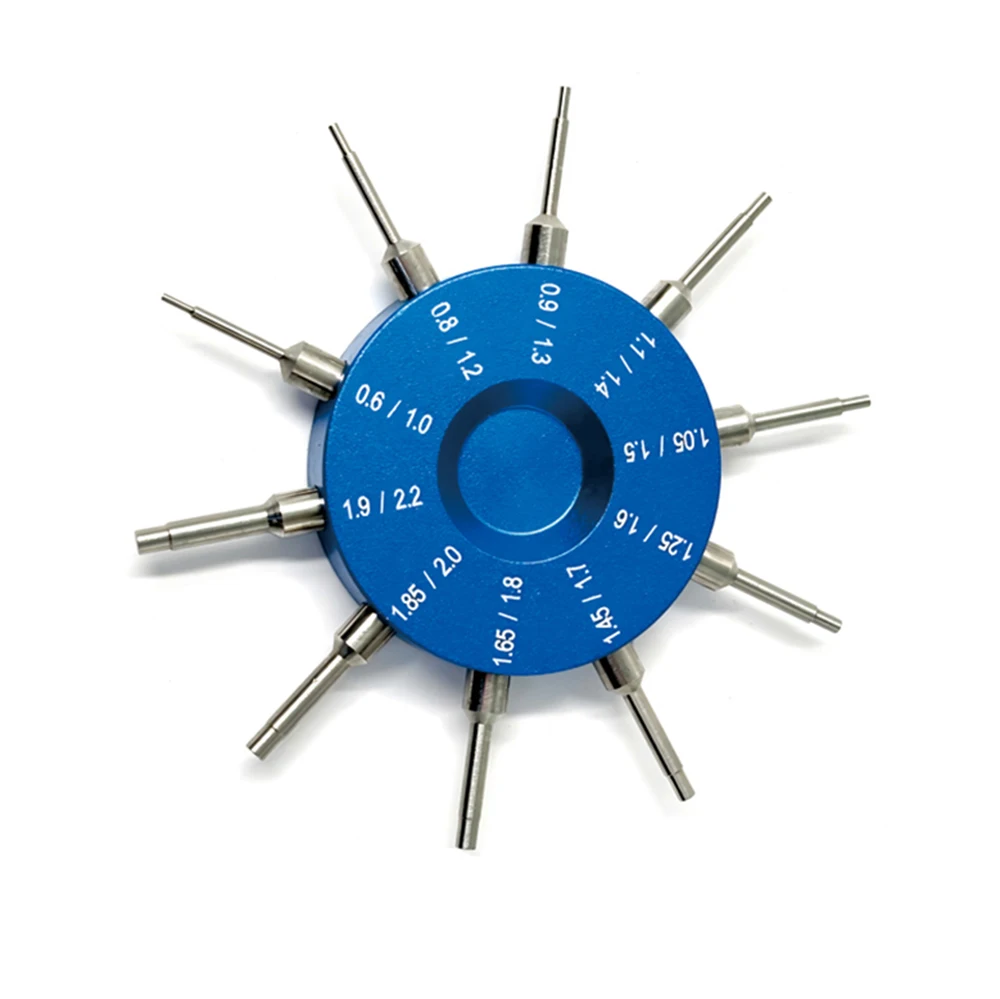 1pc Multipurpose Lens Or Screw Hole Size Measurement Gauge Tester Ruler