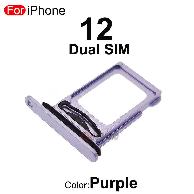 Cho iPhone 12 Đĩa Đơn Dual SIM Thẻ Khay Đựng Khe Cắm Ngăn Kéo Các Bộ Phận Thay Thế