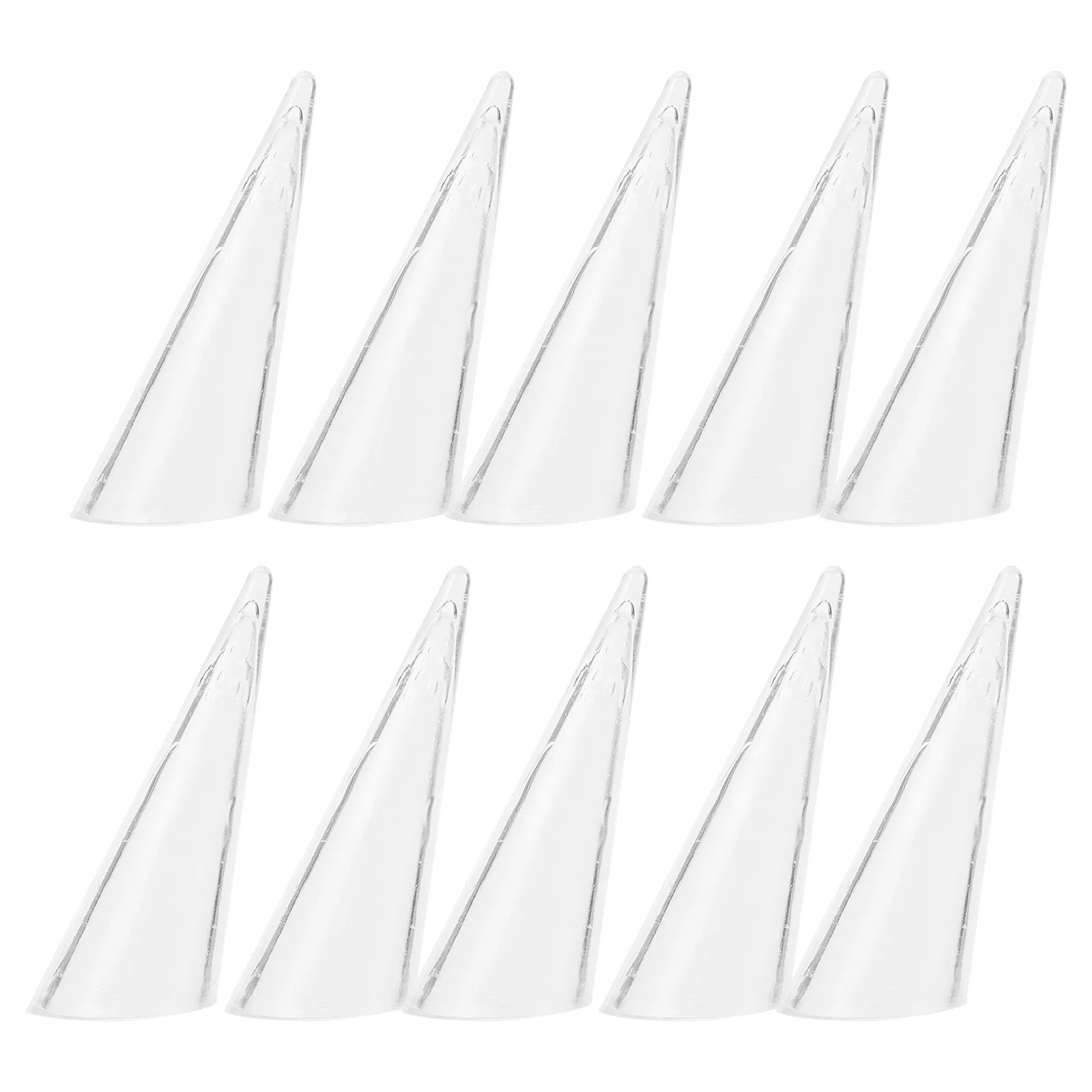 

10Pcs Rings Display Rack Acrylic Jewelry Holders Small Tapered Organizers for Rings Storage Display Stand Jewelry Organizer Rack