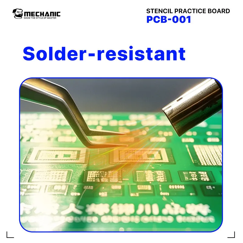 MECHANIC PCB-001 Multi-Function Welding Practice PCB Board For BGA Reballing Fly Wire Chip Capacitor Soldering Training Repair