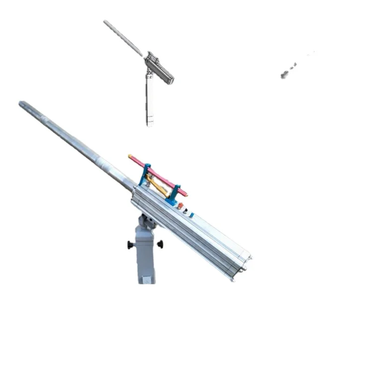 Rope throwing gun for ships, fixed type ship's cable throwing gun