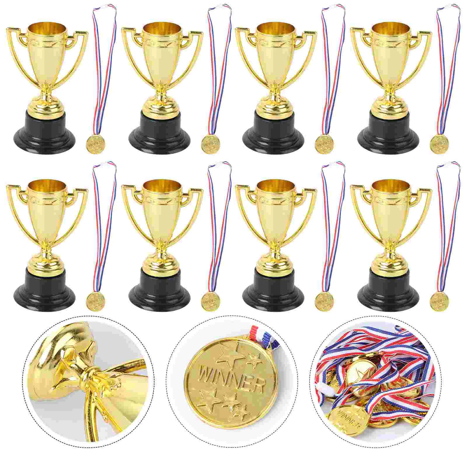 24 Pcs Soccer Trophies Kids Kids Winner Medal Small Small Prizes For Kids Baseball Trophy Kids Award Trophy Award