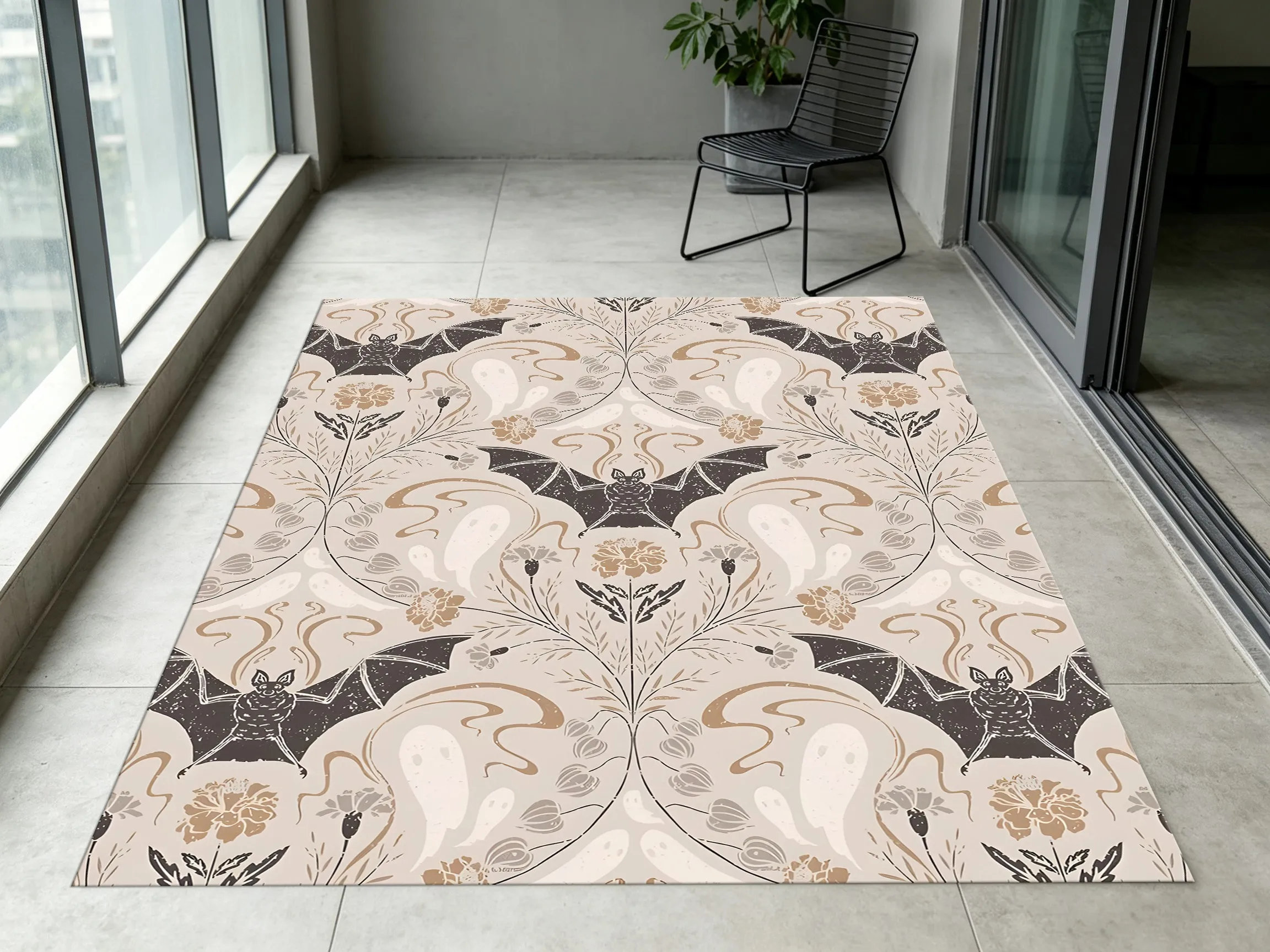 Retro Symmetrical Paisley Pattern French Vintage Style New Year Housewarming Rug, Suitable for Living Room, Bedroom, and Entryway, Creating a Light Luxury and Elegant Atmosphere