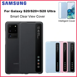 Original Samsung  Galaxy S20 Ultra S20 S20+ View Cover For Galaxy S20 Ultra S20 S20+ Mirror Flip Smart Phone Cases