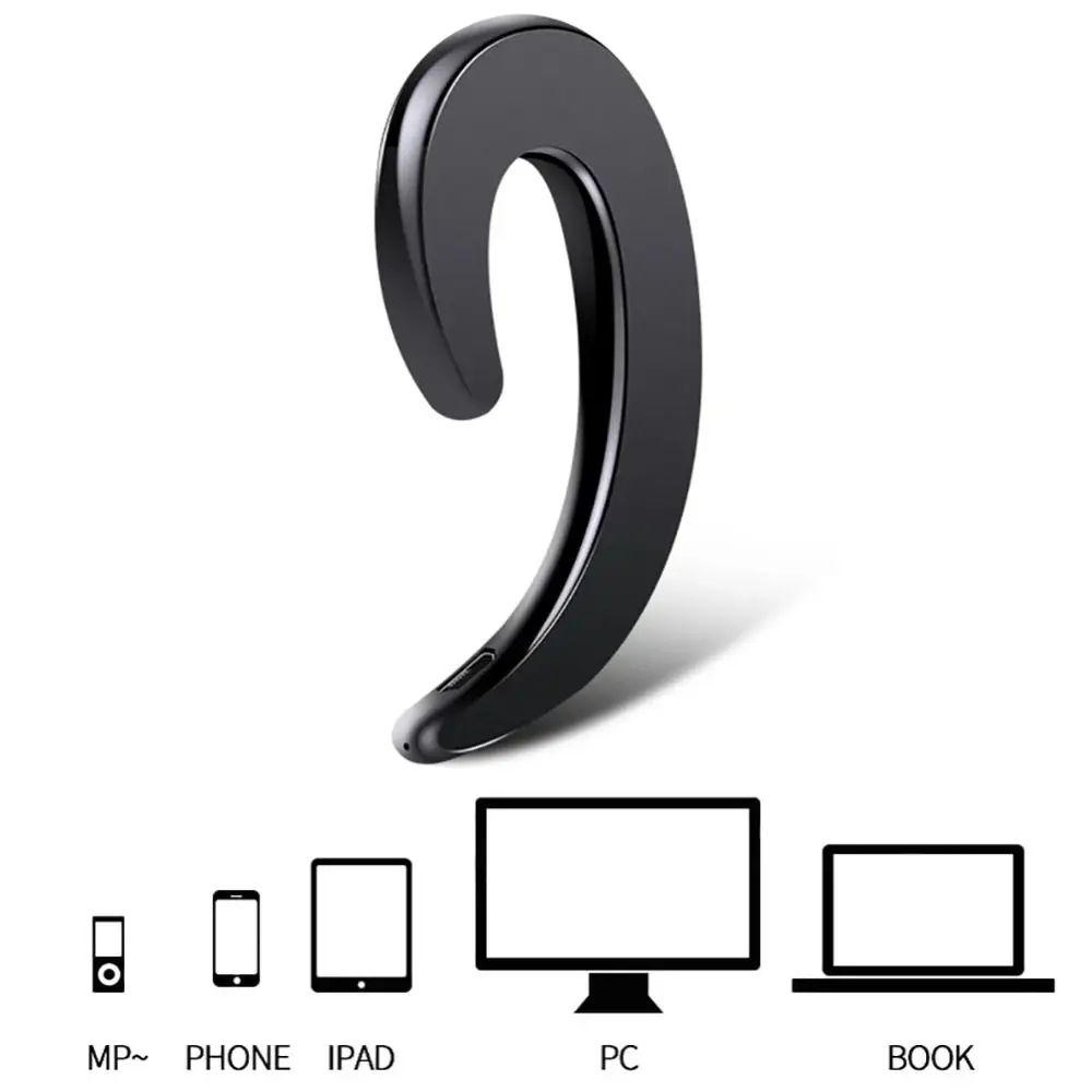 

Digital Display Wireless Bluetooth Earphone 3D Stereo Fashion Bone Conduction Headphones Long Endurance Noise Cancelling