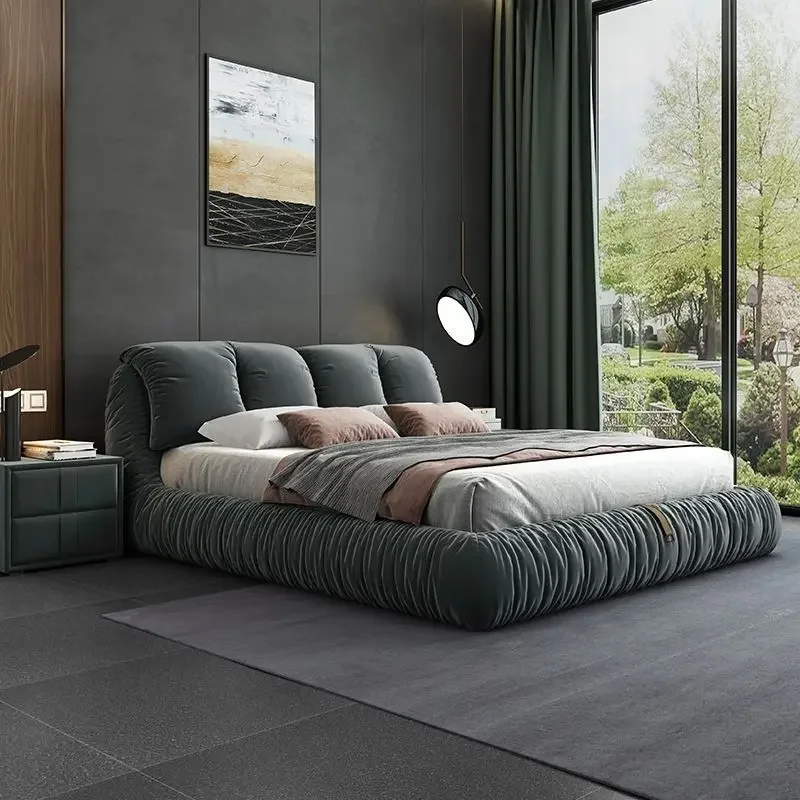 Lit double doux de luxe léger en tissu tatami simple