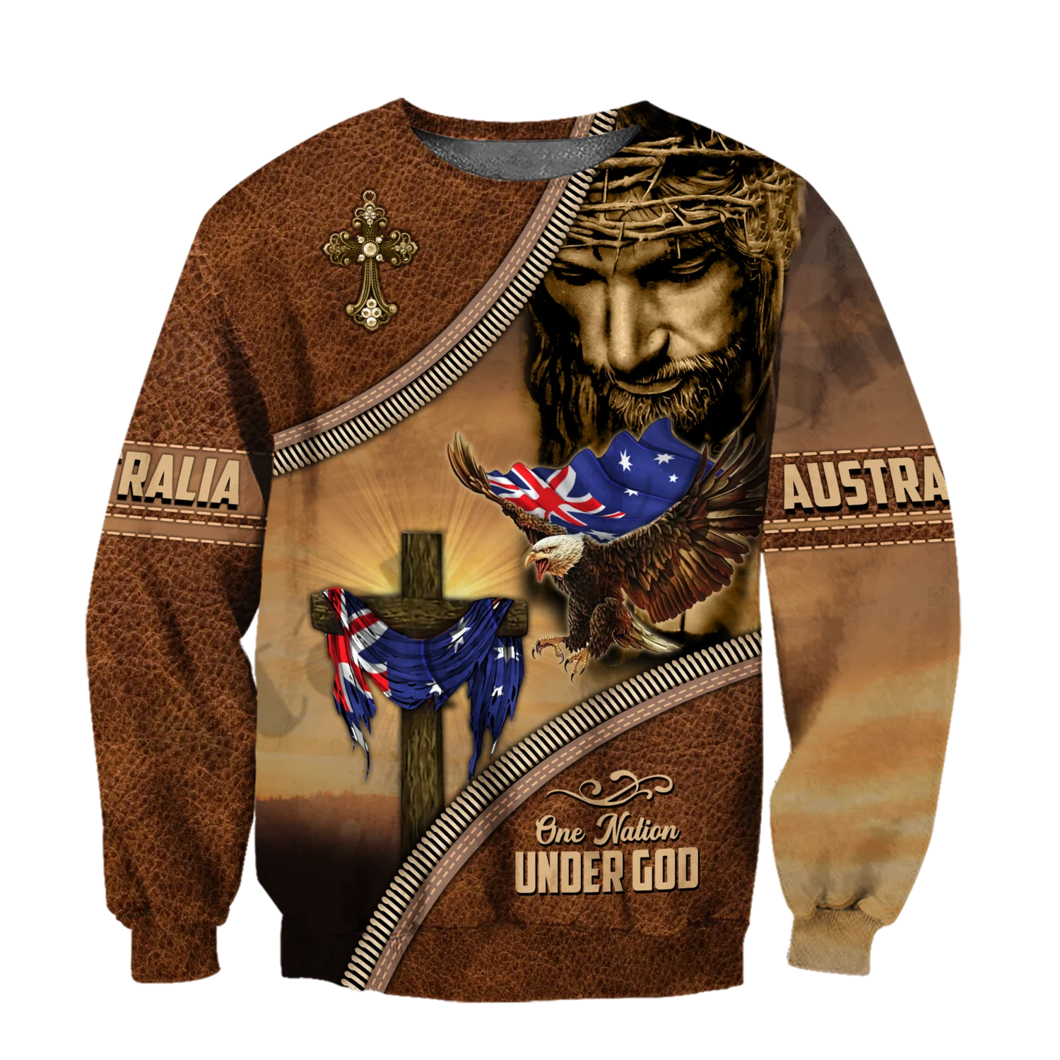 PLstar Cosmos 3Dprint Newest Australia Native Flag Jesus Harajuku Streetwear Funny Causal Unique Unisex Hoodies/Sweatshirt/Zip 1