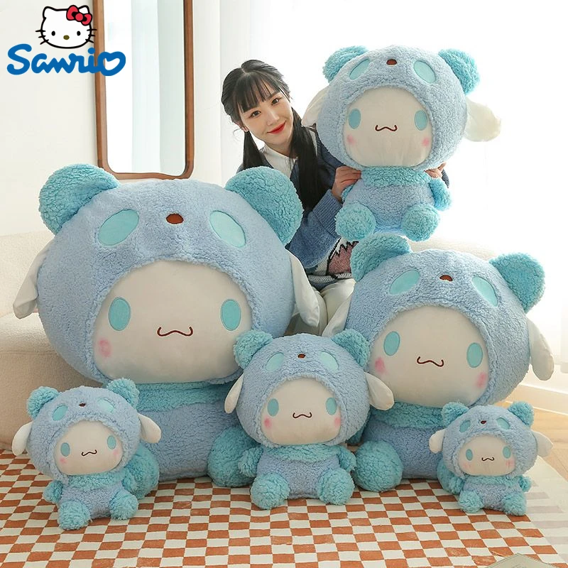 

Новинка 2023 г., Sanrio Kawaii Cinnamoroll Собака, плюшевая игрушка, подушка, мягкие плюшевые животные, комфортные мягкие куклы, детский подарок на день рождения, Мультяшные аниме игрушки