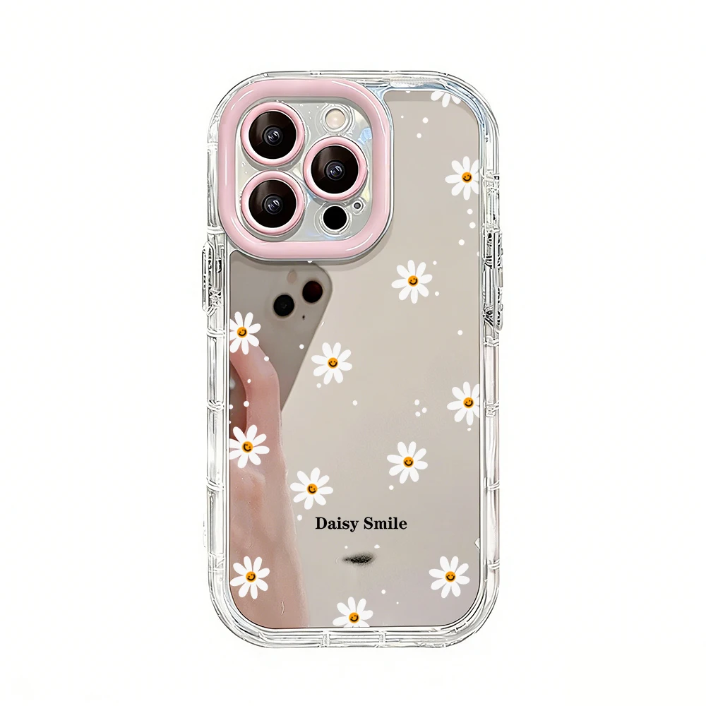 Einfache Cartoon-Graffiti-Air-Cushion-Spiegel-Handyhülle für iPhone 17 15 14 16 Pro Max 13 12 11 Pro X XR XS 7 8 Plus 17Air Cover – Detail 19