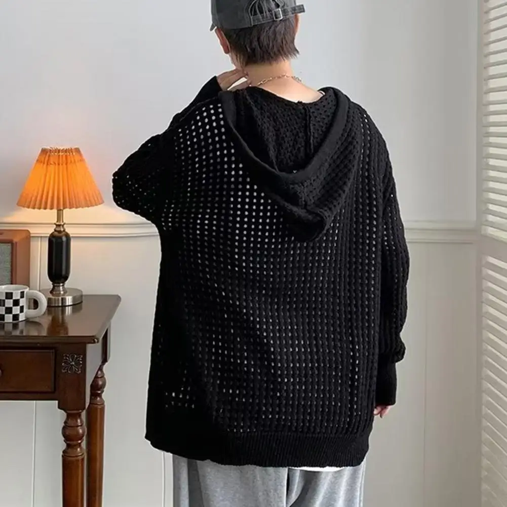Cardigan Coat Super Soft with Hat Keep Warm Autumn Hooded Sweater Vintage Knitwear Knitted Coat for Student