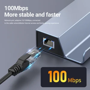 Tip-C yerleştirme istasyonu, 4K, HD ,HDMI, DP, RJ45, USB 2.0, Nintendo Anahtarı, OLED, Buhar kartları, Macbook, Samsung ve çok daha fazlası için istasyonun hd'si için en çok satılan 8 - no. 8