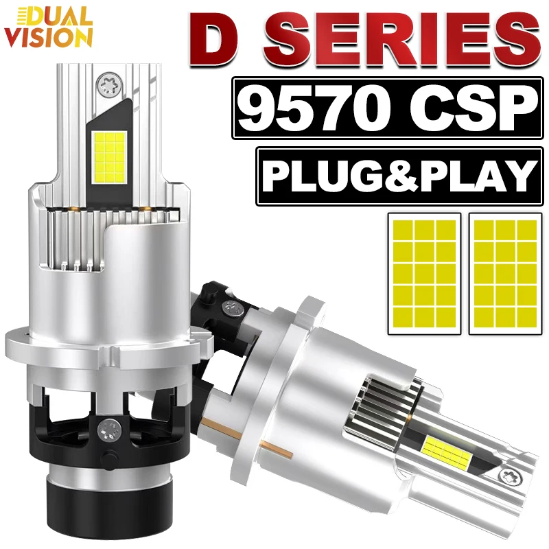 

Dualvision D2S D4S Ксеноновые лампы для фар HID CANBUS D2R D4R Автомобильные лампы 6000K Plug&Play D SERIES 1:1 Мини-размер Светодиодные фонари 12 В