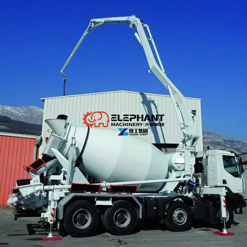 30m Professional Customized Truck Mixer Concrete Pumps with Mixing Function Heavy‑Duty Machinery for Construction Engineering
