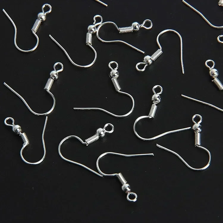 100-500PCS Earrings Set Hypoallergenic Earring Hooks Jump Rings Clear Rubber Ear Backs DIY Jewelry Making Findings Accessories